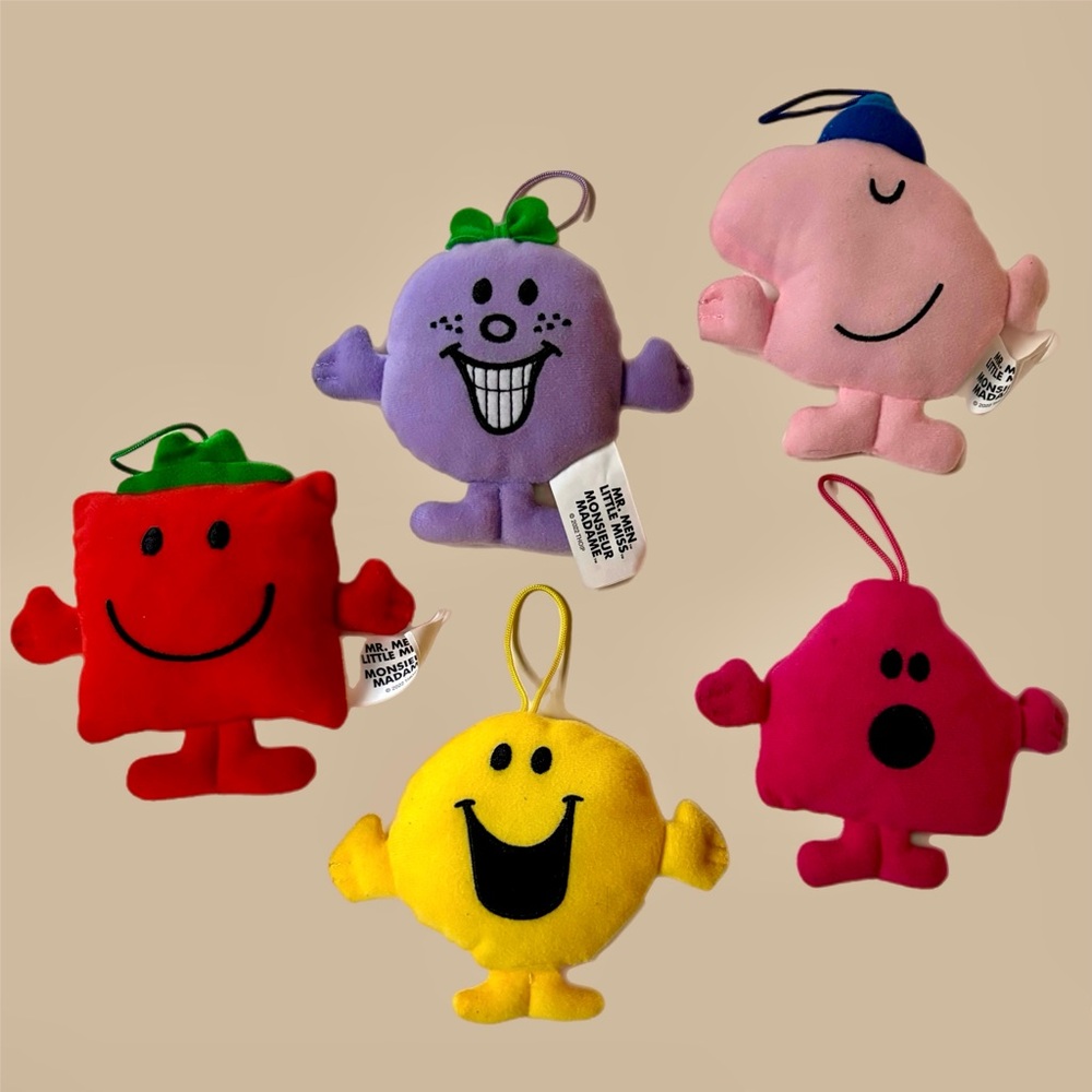 Mr Men & Little Miss Hanging Plush McDonald's
Happy Meal Toys Set of 5